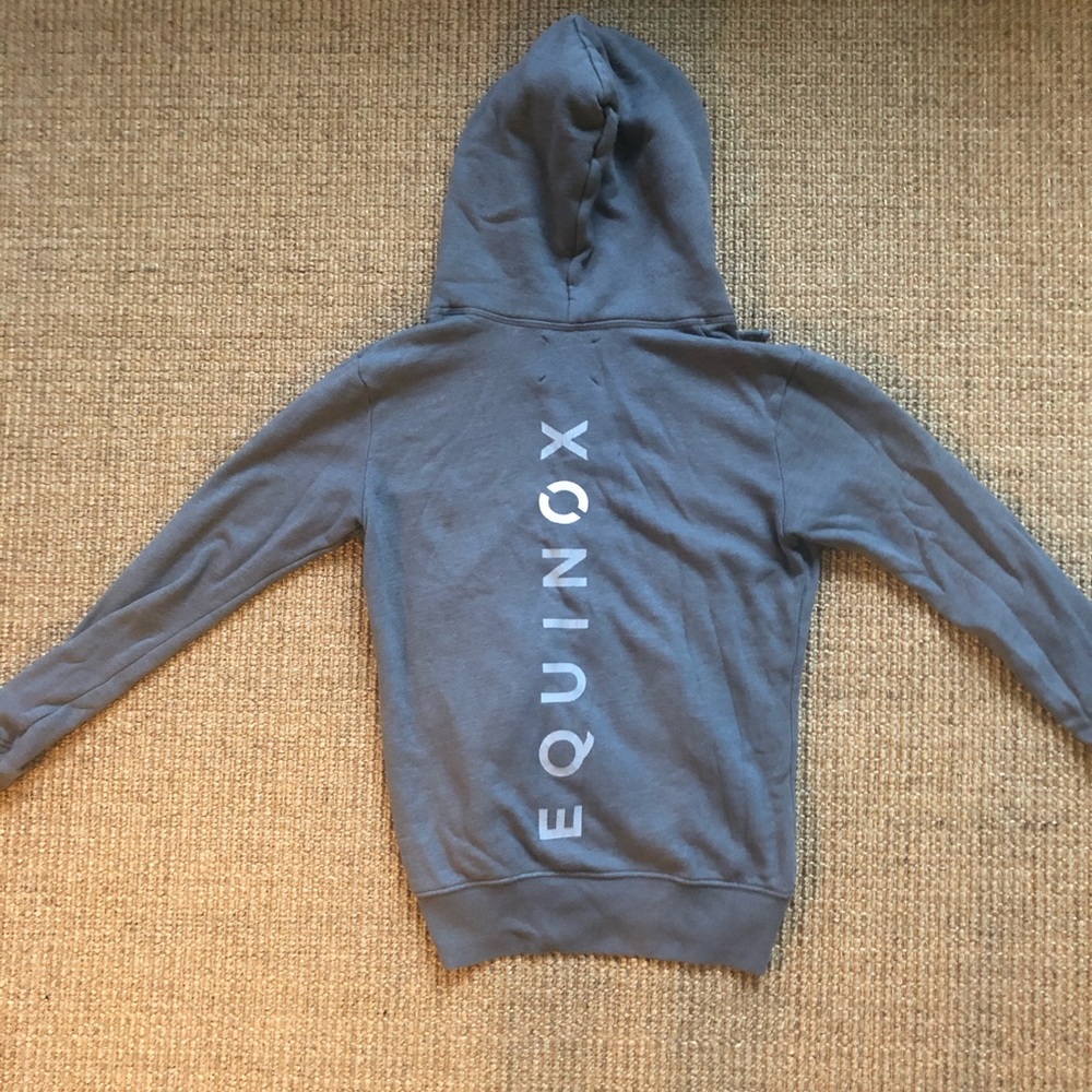 Equinox Gym Grey Zip Up Hoodie